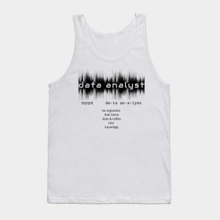 Data Analyst Dictionary Definition | Data Waves White Tank Top